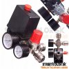 Tlakový spínač pre kompresory, 230V, Regulátor, 2x manometer, 2 x rýchlospojka