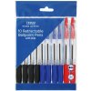 Tesco Výsuvné guľôčkové perá rôzne 10 ks
