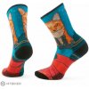 Smartwool HIKE TARGETED CUSHION GEO FOX PRINT CREW dámske ponožky, capri S