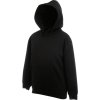 Fruit of the Loom Mikina Classic Kids Hooded Sweat s kapucí, dětská COT162043002a8-black Černá 164