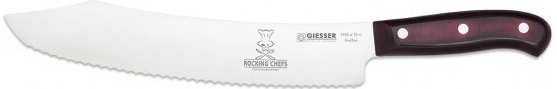 Giesser Exkluzivní edice Premium Cut Rocking Chefs nôž na pečivo délka vlnkového ostří 25 cm GI 1930W/25 RC