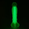 Dream Toys Radiant Soft Silicone Glow in the Dark Dildo Small Green