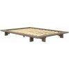 Hnedá dvojlôžková posteľ z borovicového dreva s roštom 160x200 cm Japan – Karup Design