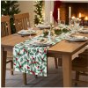 Mondo Italia Vianočný behúň na stôl Halúzky cezmíny Viacfarebná 40x100 cm