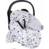 Vulpi Mušelínová deka do autosedačky Baby 80x80 Farba: sivá-vzory