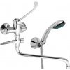 Novaservis Paneláková batéria 100 mm lekárska páka Metalia 55 chróm 55075L,0