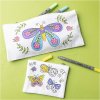 Creativ Company Kreatívna súprava Mini Craft Kit Textile Colouring Butterflies