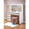 Halmar Hollywood biely drevo 120 cm x 140 cm x 55 cm