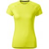 MALFINI DESTINY 176 / Dámske rýchloschnúce tričko - neon yellow L