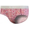 SENSOR MERINO IMPRESS dámské kalhotky lilla/pattern S; Růžová kalhotky