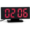 E-CLOCK PM165-3618L Elektronický LED budík, digitálne hodiny s LCD displejom, dátumom a teplotou, červená