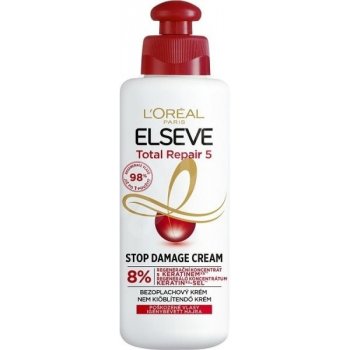 L'Oréal Elseve Total Repair 5 bezoplachový krém pre poškodené vlasy 200 ml  od 4,5 € - Heureka.sk