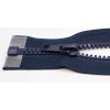 Deliteľný kostený zips - dĺžka (30 - 95 cm) - rôzne farby 95 cm najtmavšia modrá bez ozdoby