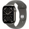 Inteligentné hodinky Apple Watch Series 11 GPS + Cellular 46mm prírodný titán - skalovo sivý športový remienok - S/M (MFCW4WF/A)