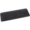 C-TECH klávesnice KB-102M USB, multimediální, slim, black, CZ/SK KB-102M-U-BL