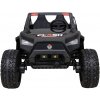 Ramiz Clash batériový kočík pre 2 deti čierny + diaľkové ovládanie + pohon 4x4 + nastavenie sedadla + rádio MP3 + LED