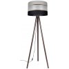 Belis | Stojacia lampa CORAL 1xE27/60W/230V hnedá/čierna/šedá/zlatá | BE0849