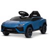 Beneo Elektrické autíčko Lamborghini Lanzador 12V s pohonom zadných kolies a licenciou (Jednomiestne), modré, Lítiová batéria, LED svetlá, široké sedadlo, 2,4 GHz diaľkový ovládač, MP3 prehrávač so vs