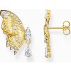 Thomas Sabo H2328-414-14 ear studs butterfly with stones gold plated