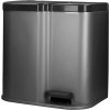 Curver DUO BIN 21 l strieborný / čierný na odpad