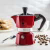 BIALETTI Moka Express pre 1 šálku espressa (1 tz) červená - hliníkový tlakový kávovar