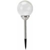 Globo 33353 solárne svietidlo dekoratívne, zapichovacia guľa imitácia prasknutého skla D150mm LED 0,06W 2700K, RGB, 1x 1,2V AA 150mAh Ni-MH, IP44, priehľadná
