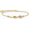 Thomas Sabo A2150-488-7-L19V Gold-plated náramek s kaktusem a barevnými kamínky