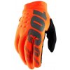 rukavice BRISKER, 100% (oranžová fluo/čierna) S