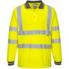PORTWEST Portwest Polo-tričko Hi-Vis Contrast L/S Žltá, 4XL