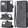 Peňaženkové kožené puzdro Retro Lambskin na Xiaomi Redmi Note 10/10S - Čierna