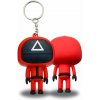 MixPick Squid Game dozorcovia - 3D prívesok na kľúče 6cm Dozorcovia: Trojuholník - dozorca