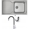 Teka CLASSIC 1B 1D X MC nerezová oceľ + Deante NEO LUNO BOC B720 nerezová oceľ