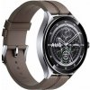 Xiaomi Watch 2 Pro - 4G LTE Silver Case with Brown Leather Strap