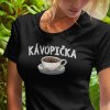 Tričko s potlačou KÁVOPIČKA Dámsky Čierna 3XL
