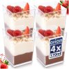 4x Poháre / Misky na dezerty, predjedlá a pochutiny, 160ml