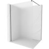 Mexen Kioto, sprchová zástena Walk-In 90 x 200 cm, 8mm sklo námraza, grafitový profil, 800-090-101-66-30