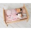 Metoo Metoo Spiaca bábika Angela ružová s menom Čelenka 42 cm