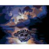 Diamondi Diamantové maľovanie - ALIGÁTOR VO VODE A MESIAC (D. RUSTY RUST) Rámovanie: vypnuté plátno na rám, Rozmer: 40x50 cm