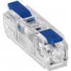 ORNO Spojka na káble 1PIN, mini, zacvakávacia, obojstranná, modrá, 0,75-4mm2, IEC, 250V/32A [OR-SZ-8021/1/100]