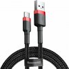 Baseus CATKLF-B91 Cafule kábel USB-C 3A 1m Red/Black