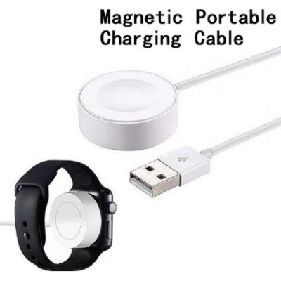 Magnetický nabíjací kábel Apple Watch 1,2m biely