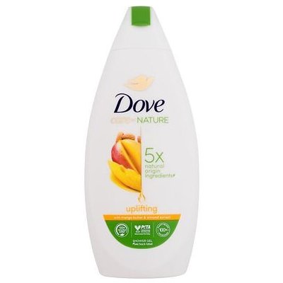 Dove Care By Nature Uplifting Shower Gel hydratační a vyživující sprchový gel 400 ml pro ženy