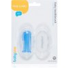 BabyOno Take Care First Toothbrush detská zubná kefka na prst s puzdrom Blue 1 ks