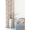 Hotový dekoračný záves - krémový s fialovými kvetmi - Velvet - 105