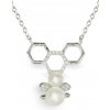 Tiniana Stříbrný náhrdelník s pravou říční perlou Beathag