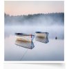 Jazero: Dve lode Plagát prémiový 80 × 80 cm