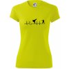 Karate EKG - Dámske Fantasy športové (dresovina) - 2XL ( Neonová žltá )