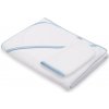 Detská froté osuška s kapuckou New Baby BASIC 100x100 bielo-modrá