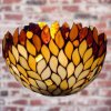 Jantárová Tiffany nástenná 30*19 AMBER