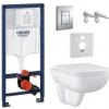 GROHE Solido - set modul Rapid SL, misa WC Start Edge Rimless, sedátko SoftClose, tlačítko Even chróm 39930000G4